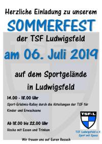 Flyer TSF-Sommerfest 2019